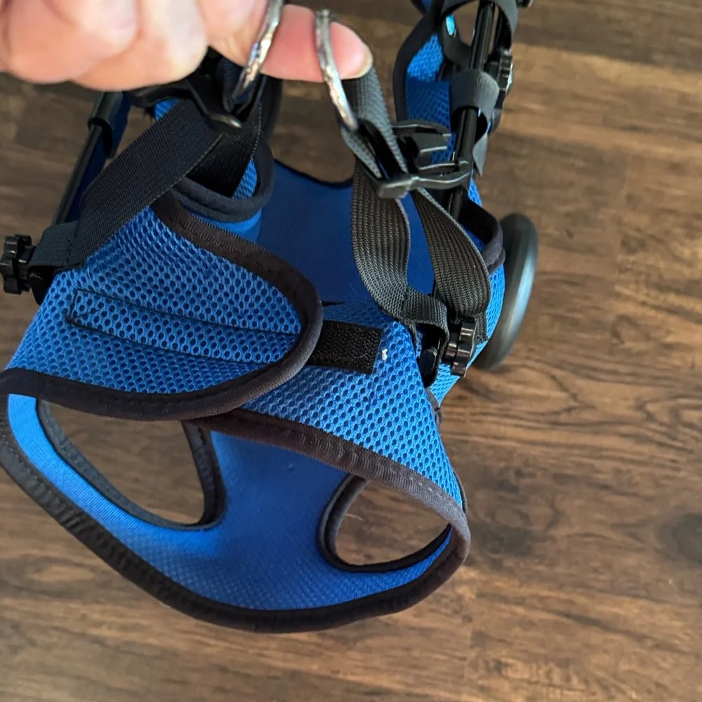 Dog Wheelchair Harness with Black Straps